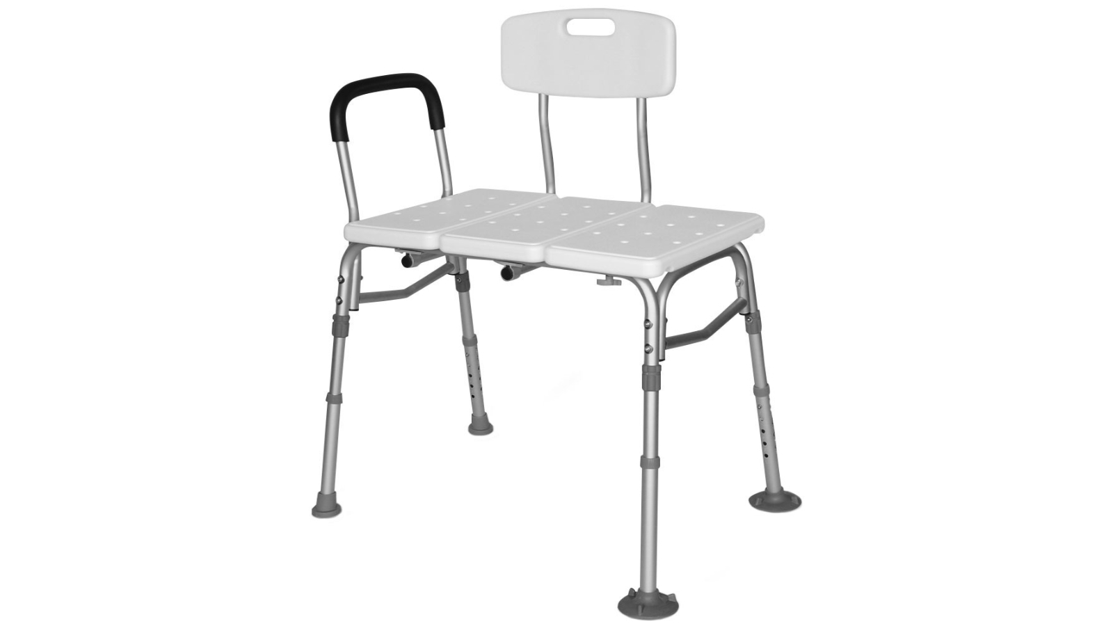 Equipmed Bath Transfer Bench Chair - White
