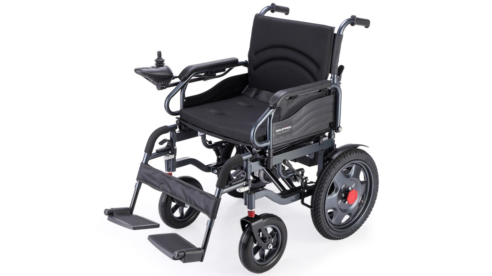 Equipmed Electric Folding Wheelchair - Black