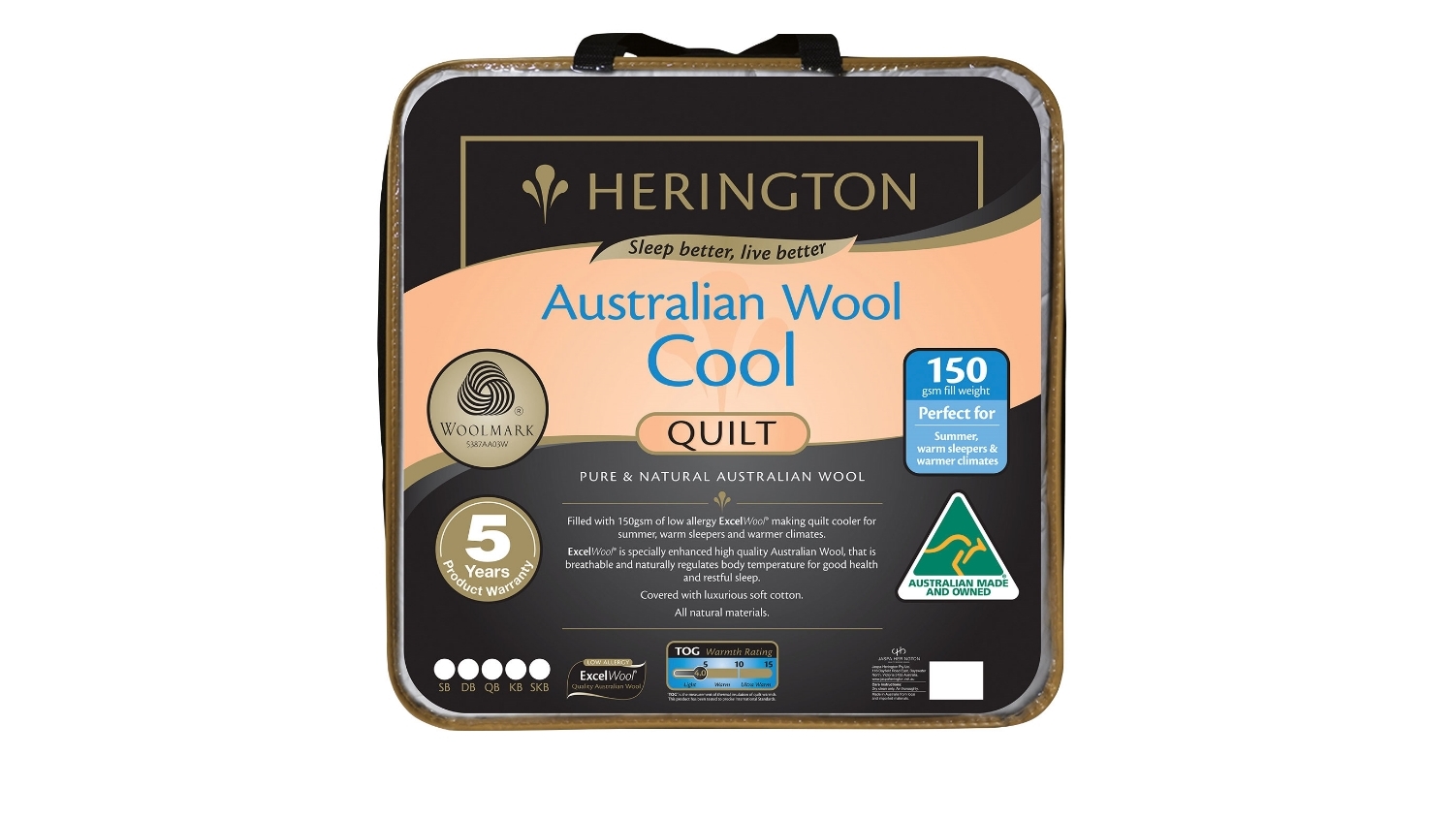 Herington Cool Wool Quilt - Super King