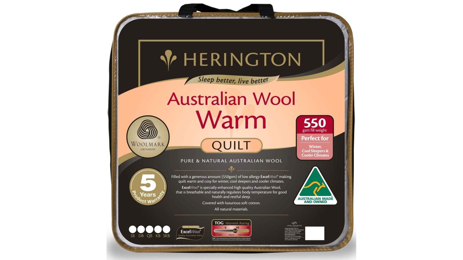 Herington Warm Wool Super King Quilt