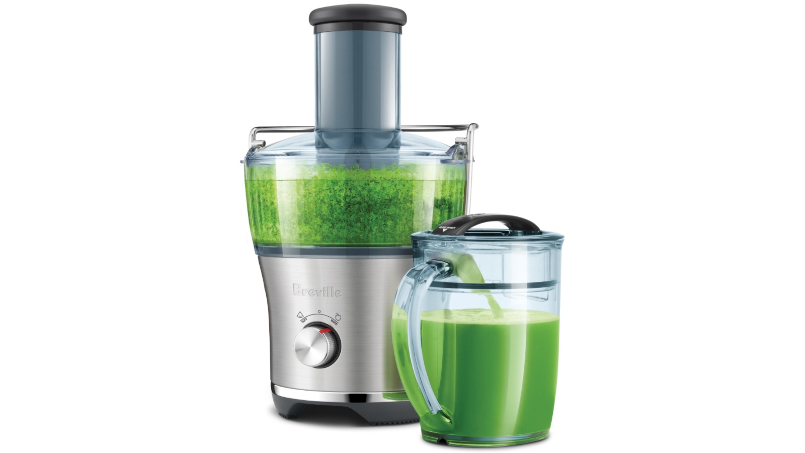 Breville The Juice Fountain Fresh Compact Juicer - Brushed Stainless Steel