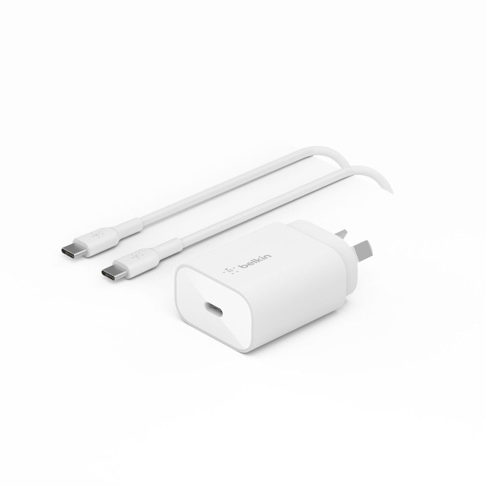 Belkin BoostCharge 25W 3.0 PPS USBC Wall Charger with USBC to USBC