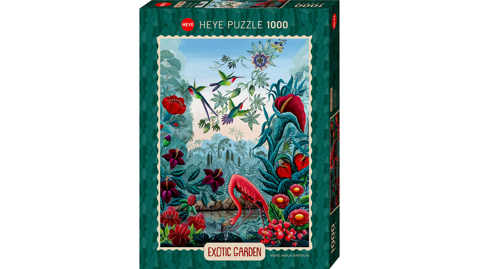 Heye: Exotic Garden - Bird Paradise 1000pc puzzle (Marie Amalia Bartolini)