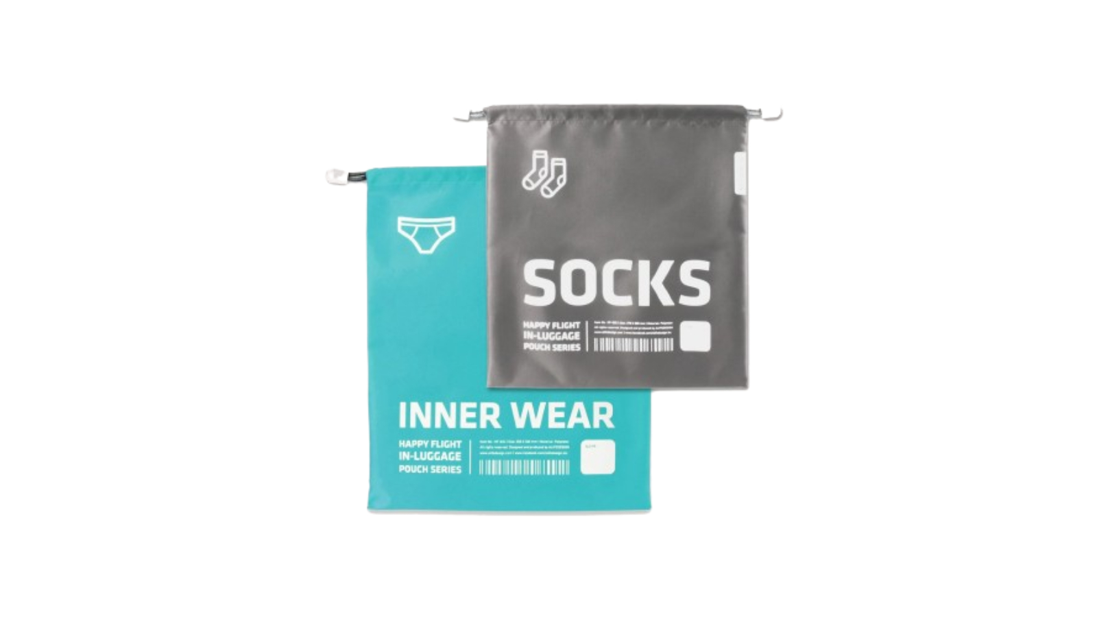 AlifeDesign In-Luggage Inner Wear and Sock - Orange/Brown