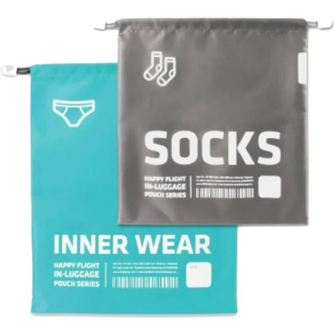 AlifeDesign In-Luggage Inner Wear and Sock - Orange/Brown