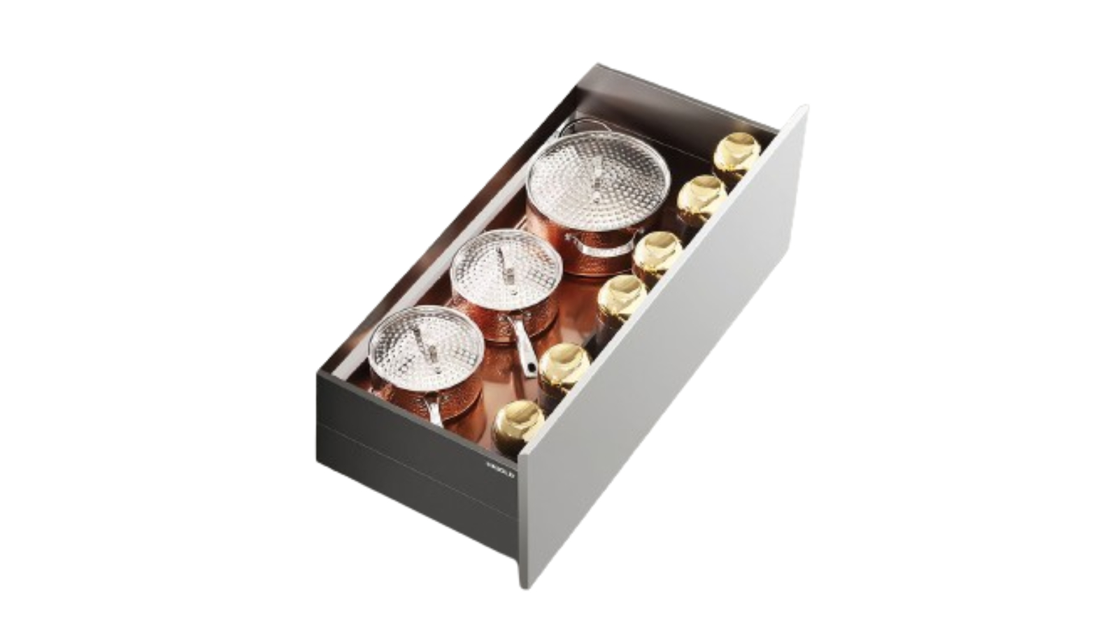Higold Shearer Luxe Pull Out Kitchen Drawer Deep Basket with Drain Tray - 60cm