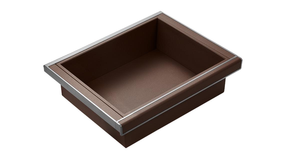 Higold  Natural Finish B Series Pull Out Wardrobe Basket Shallow Cabinet - 60cm