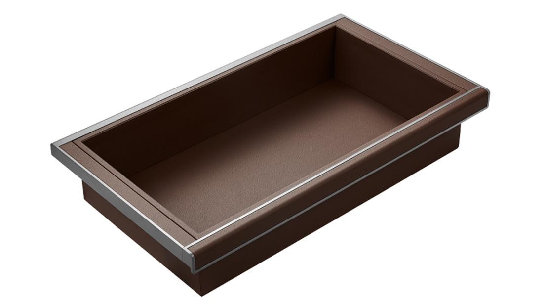 Higold  Natural Finish B Series Pull Out Wardrobe Basket Shallow Cabinet