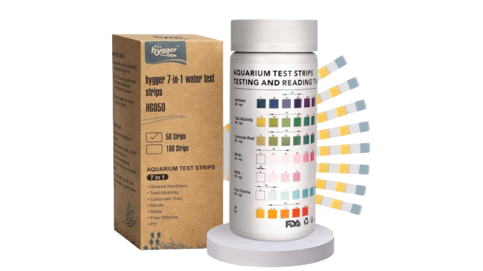 Hygger 7-in-1 Aquarium Test Strip