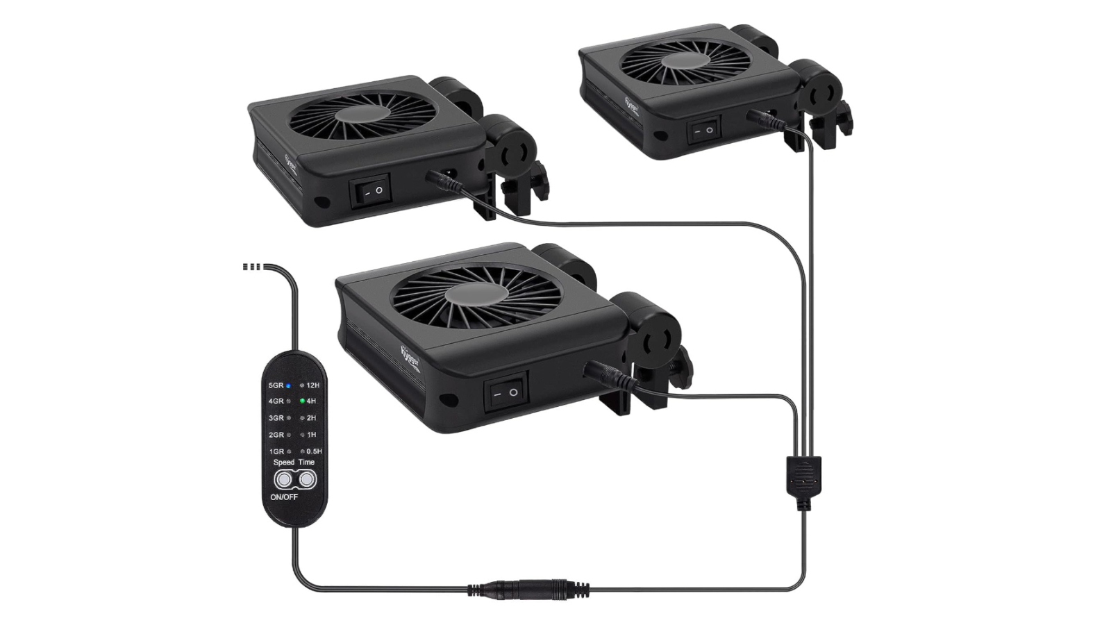 Hygger 3 Fan Head Aquarium Chiller Cooling Fan