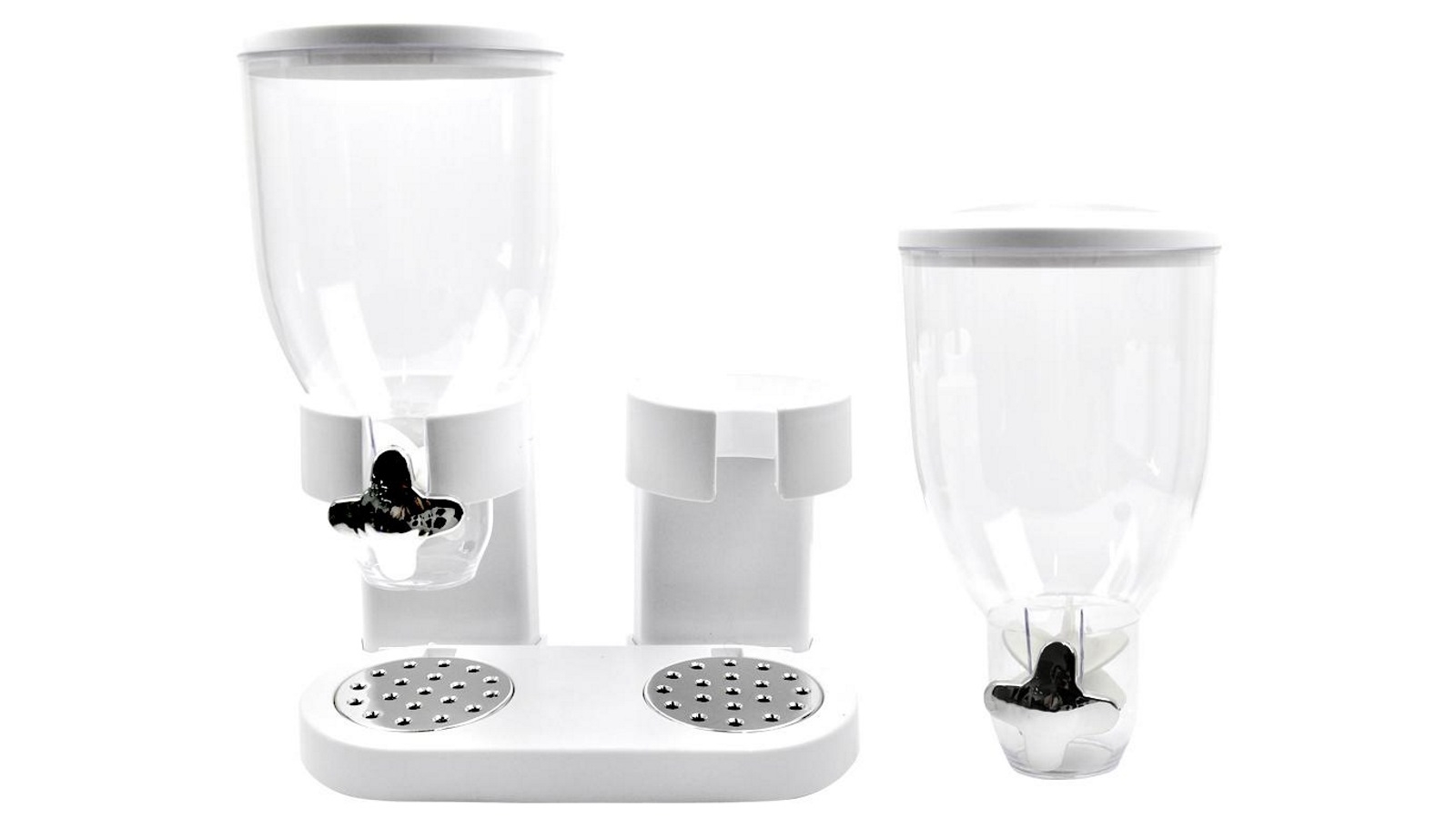 Double Cereal Dispenser White Harvey Norman