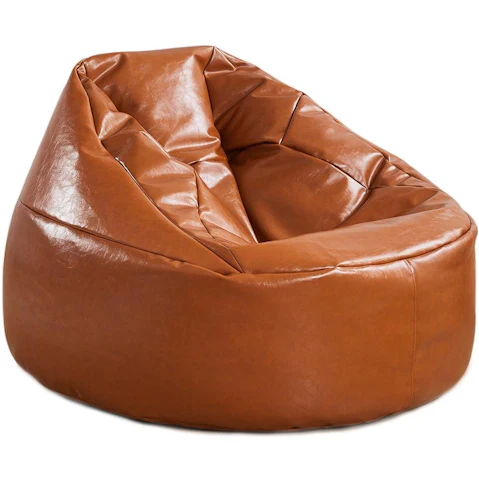 Marlow Bean Bag Large Indoor Lazy Chair Cover - Tan