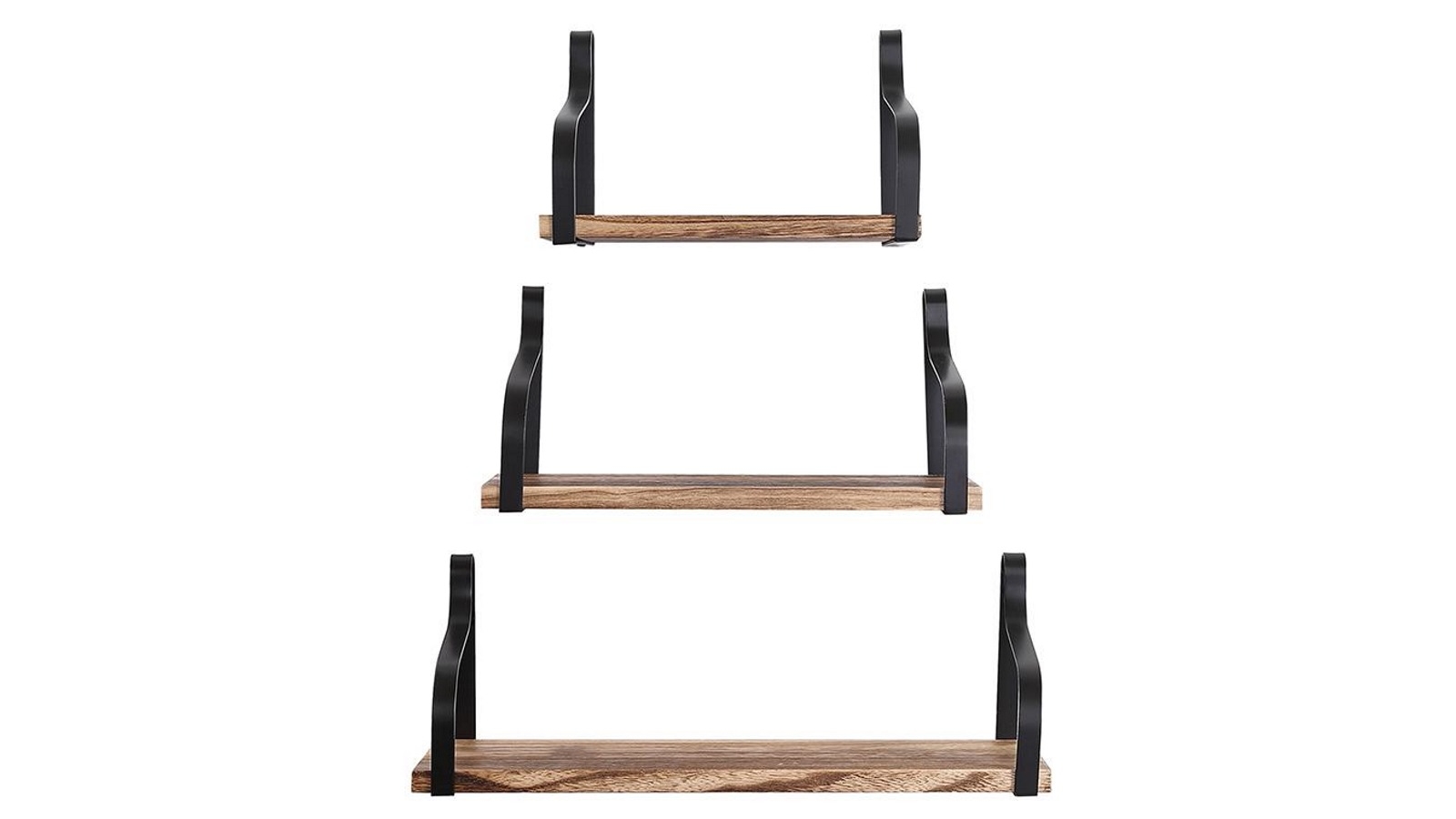 Levede Floating Shelf Brackets Display Shelves Bookshelf Wall Mount Rack Storage - Natural