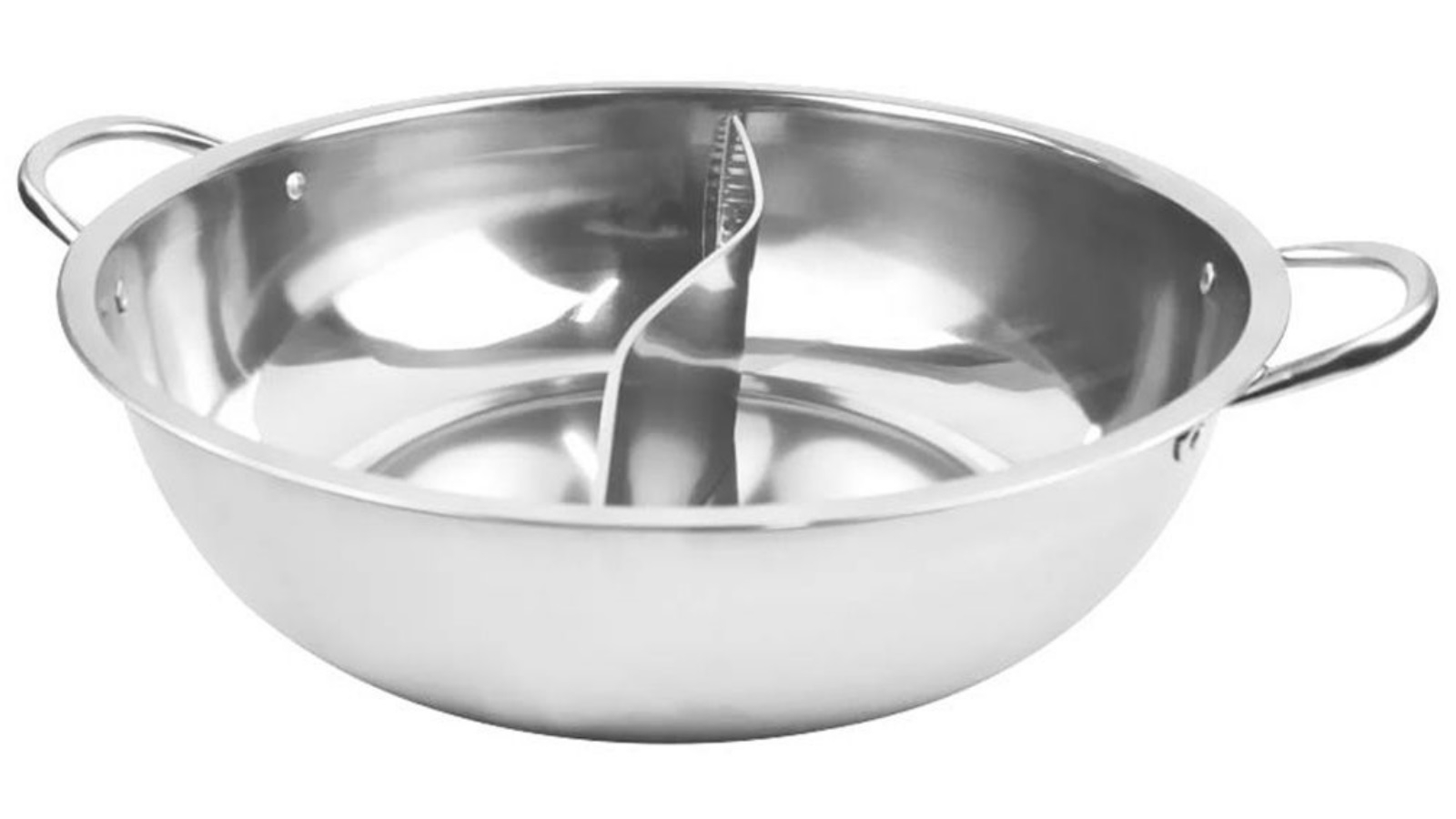 34cm Stainless Steel Twin Duck Hot Pot without Lid