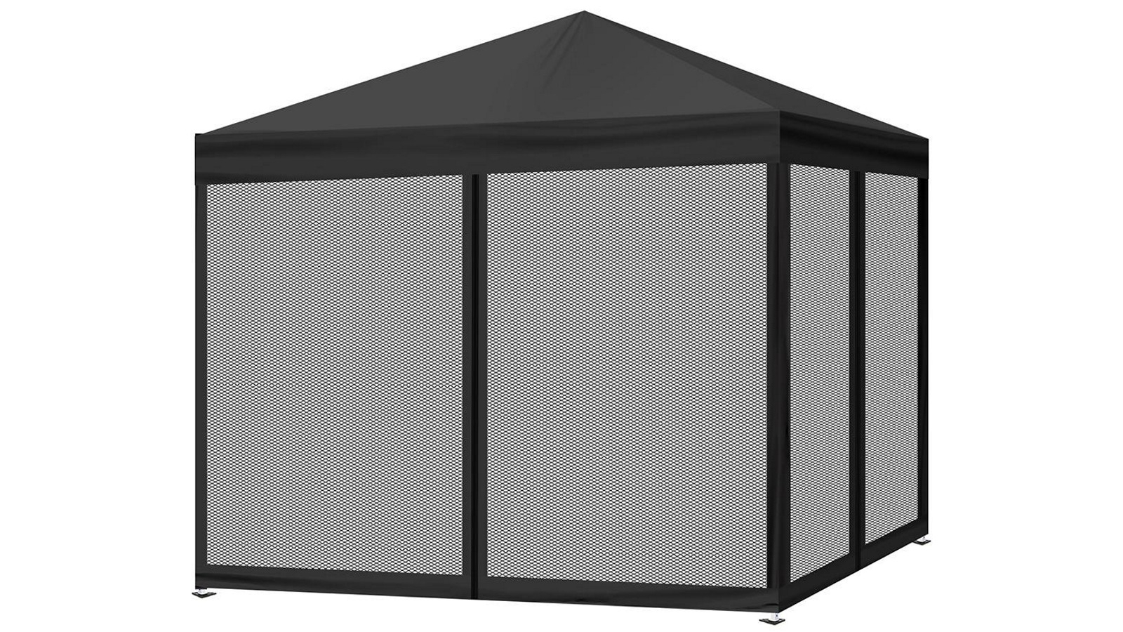 Mountview Gazebo Pop Up Outdoor Wall - Black