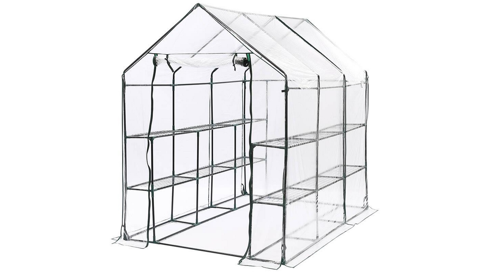 3 Tier Walk In Greenhouse Garden Shed PVC Cover Film Tunnel Green House Plant