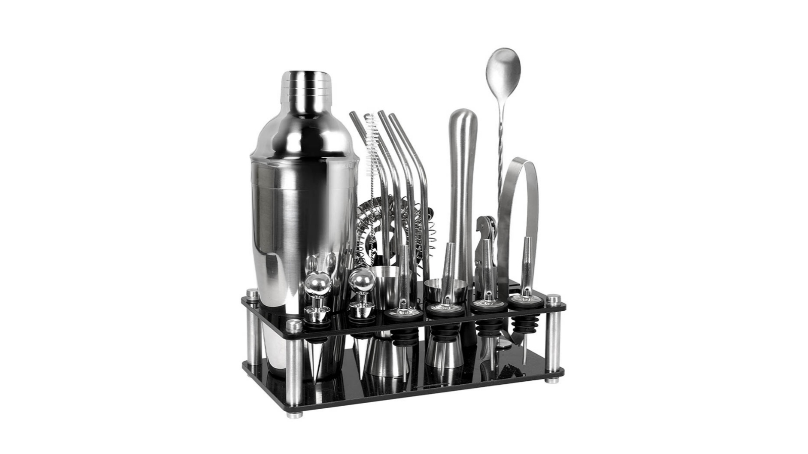 TOQUE Cocktail Shaker Bartender Kit - 20 Piece