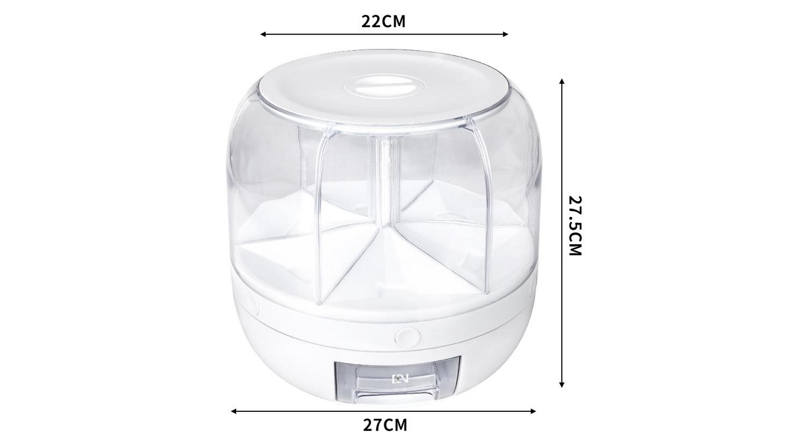 Toque Grain Storage Cereal Dispenser Rice Container Kitchen Rotating