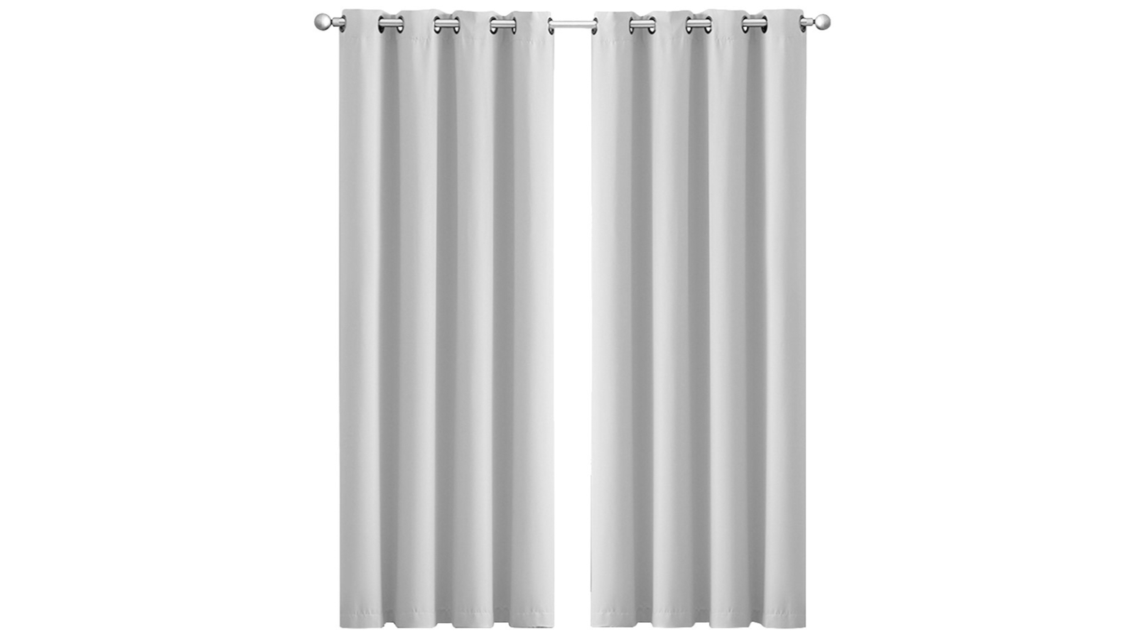 DreamZ 2 Piece 3-Layers 132 x 230cm Blockout Curtains - Grey