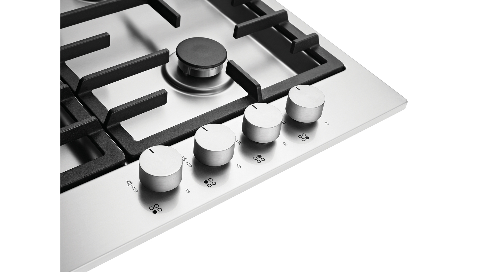 AEG 600mm 4 Burner Natural Gas Cooktop Stainless Steel Harvey Norman