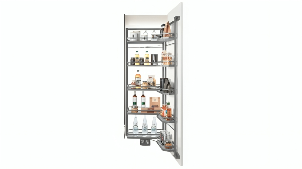 Higold 10-Tray Diamond Pro Open Out Tandem Pantry Unit - 60 x 162.5cm