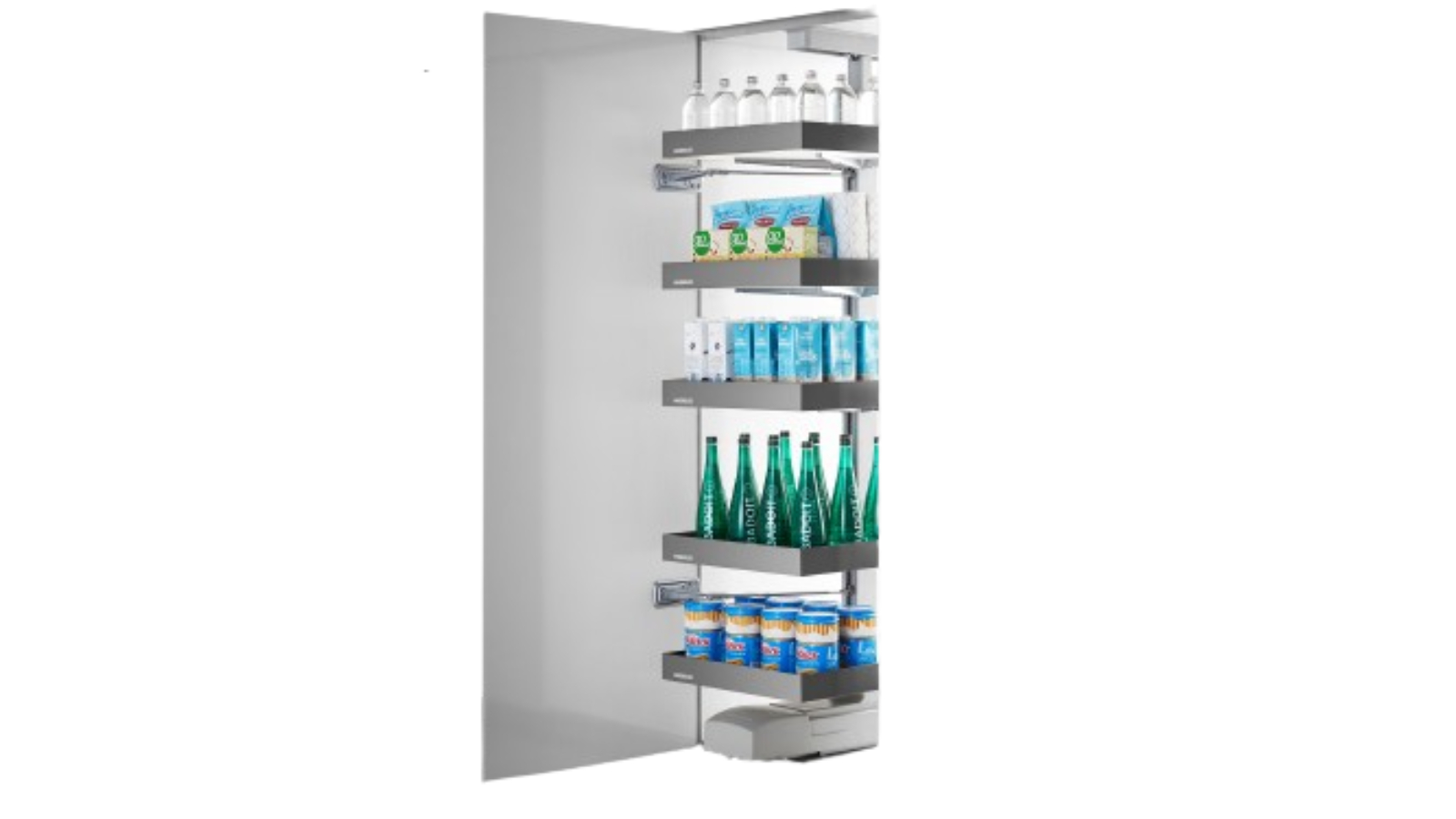Higold 6-Tray Adjustable Pantry Cabinet Unit with Soft Close - 202-232cm