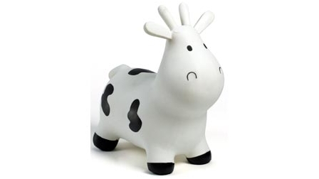 Happy Hopperz Cow - White SM 