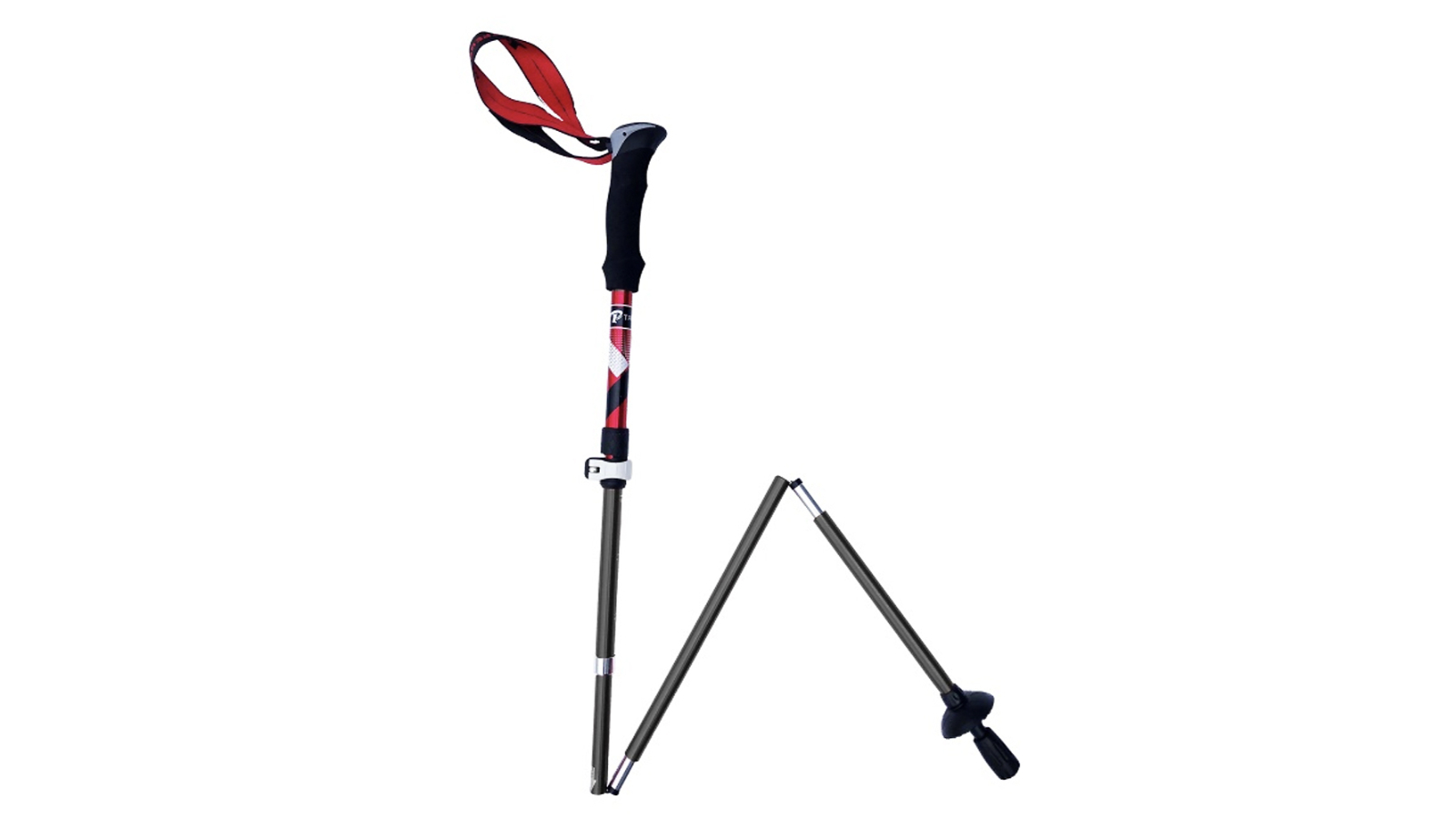 High Trek Folding Crest Walking Stick