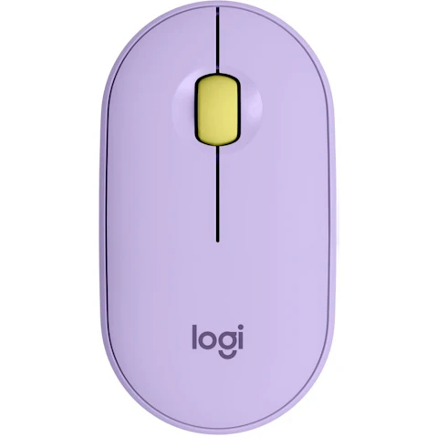 Logitech Pebble M350 Wireless Mouse with Bluetooth - Lavender