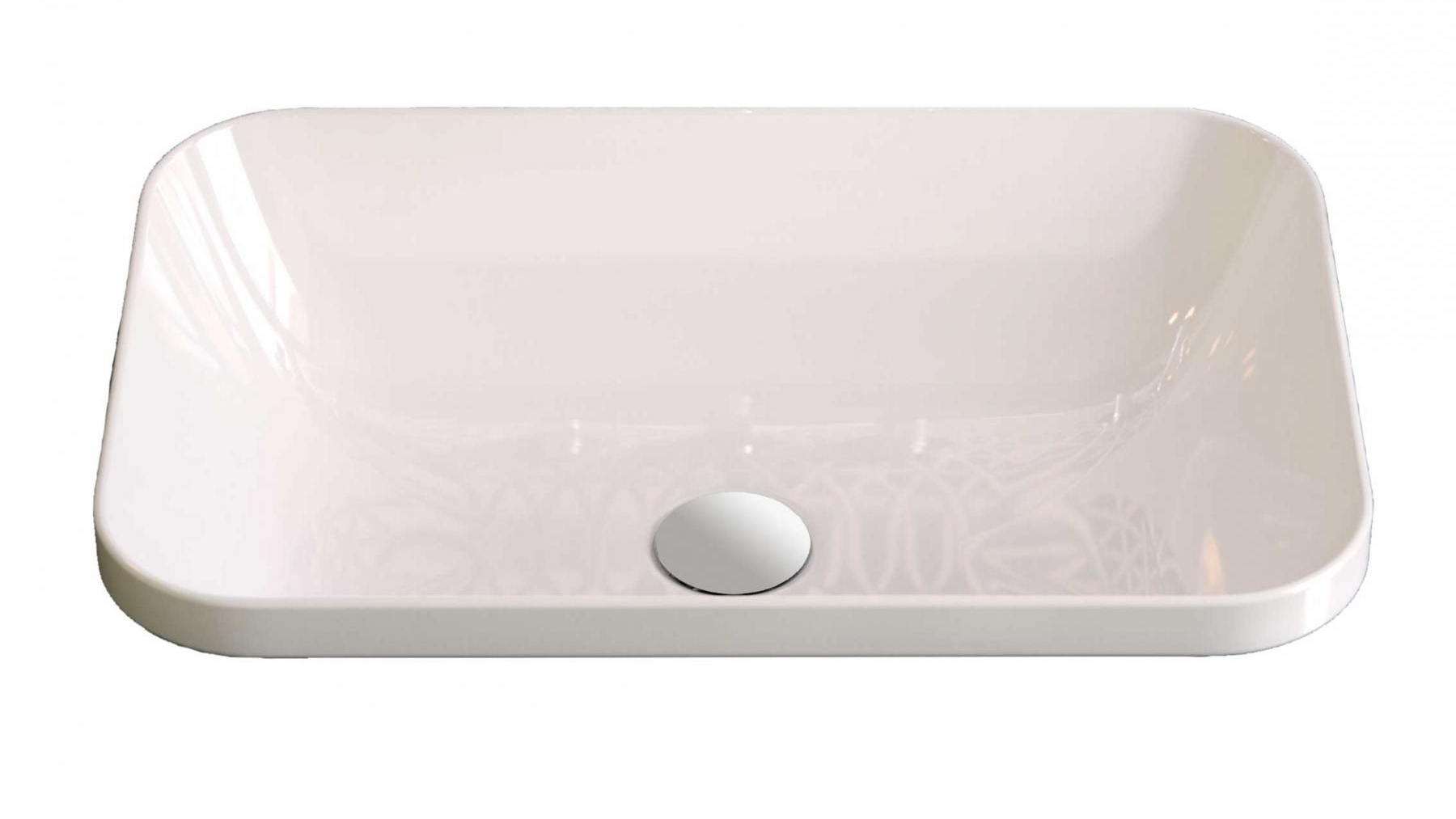 Parisi Gio 600x370mm Rectangular Inset Basin