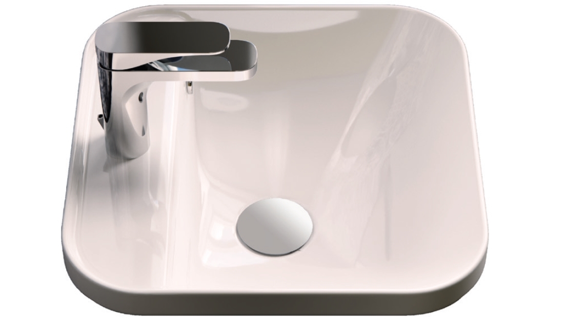 Parisi Gio Evolution 40x40cm Square Inset Basin with 1 Tap Hole