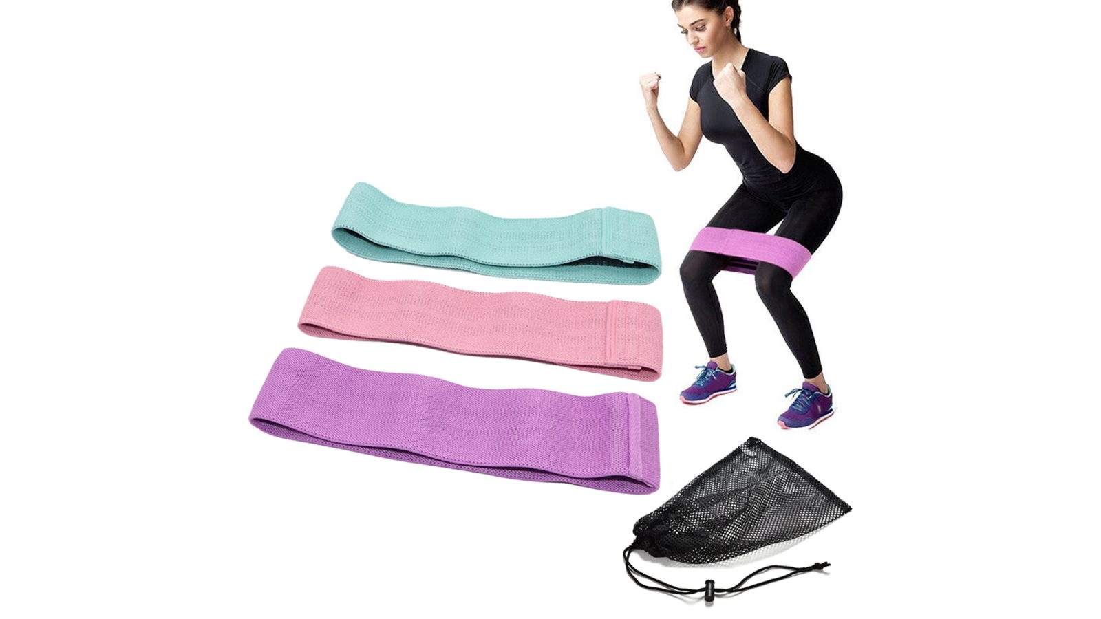 TODO Piece Hip Loop Exercise Resistance Band Harvey Norman