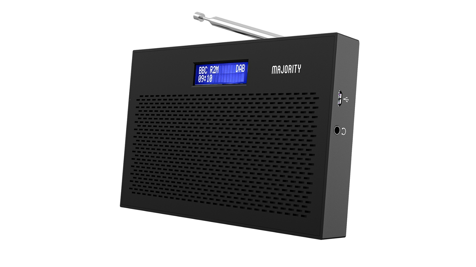 Majority Histon Compact DAB & FM Radio Black Harvey Norman