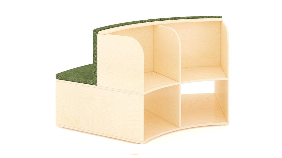 Jooyes Wooden Puzzle Curve Modular Lounge Seating