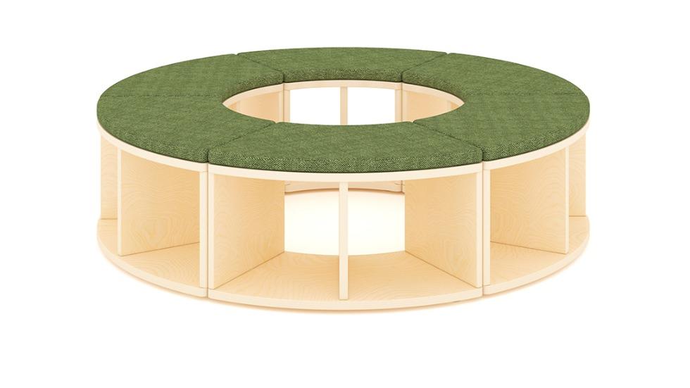 Jooyes Puzzle Circular Seating and Storage Unit