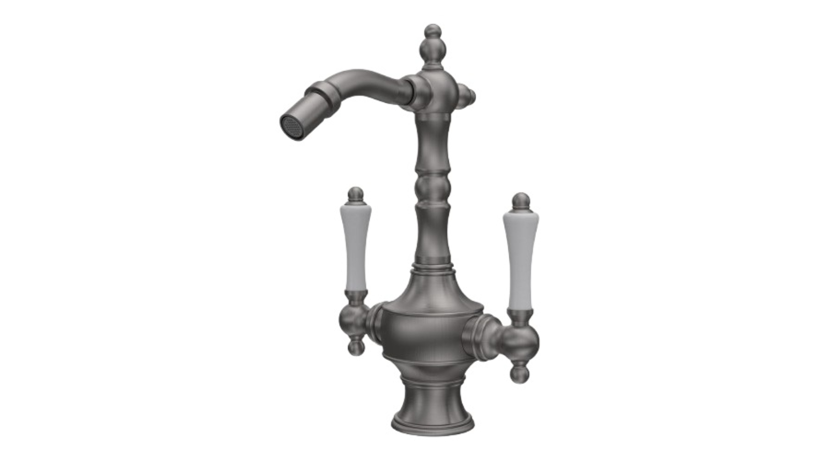 Parisi Hermitage Bidet Twinner with Lever Handle - Pewter 