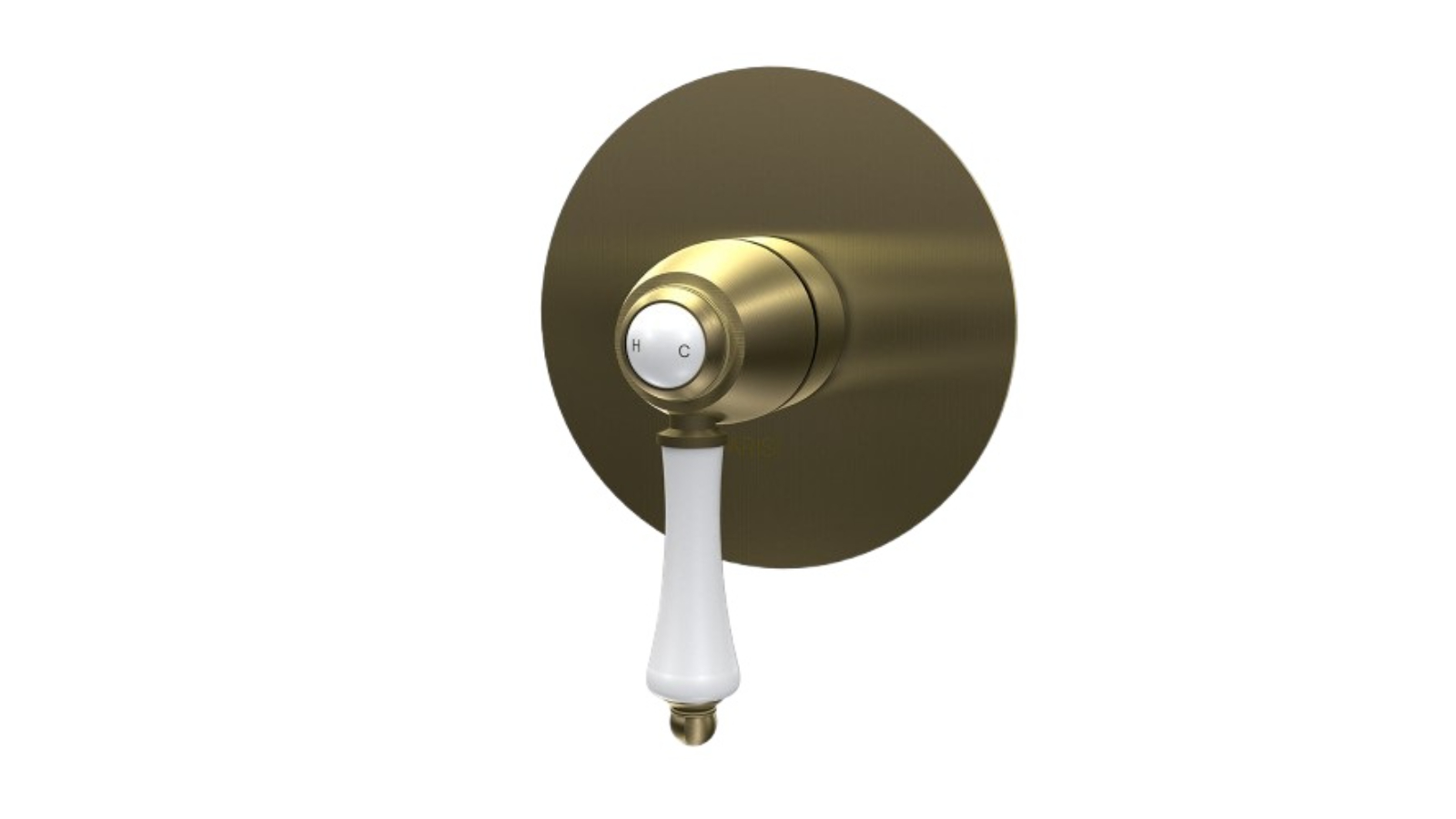 Parisi Hermitage II Wall Mixer - Antique Brass
