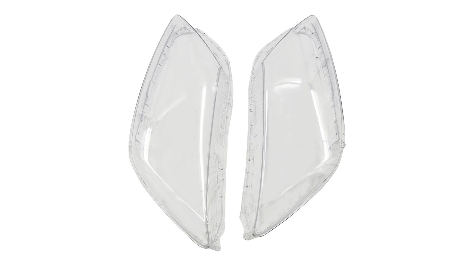 Machter Autoparts Pair Clear Plastic Headlight Lens Cover Kit - Fits Mazda CX-7 2007-2012