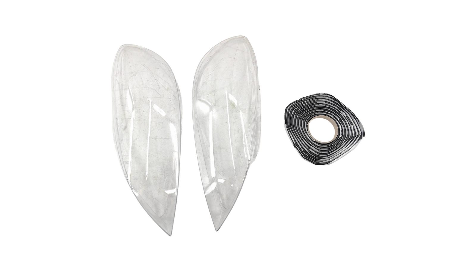 Machter Autoparts Pair Left/Right Clear Headlight Cover Lens Headlamp Shell - Fits Volvo V40 2013-2016