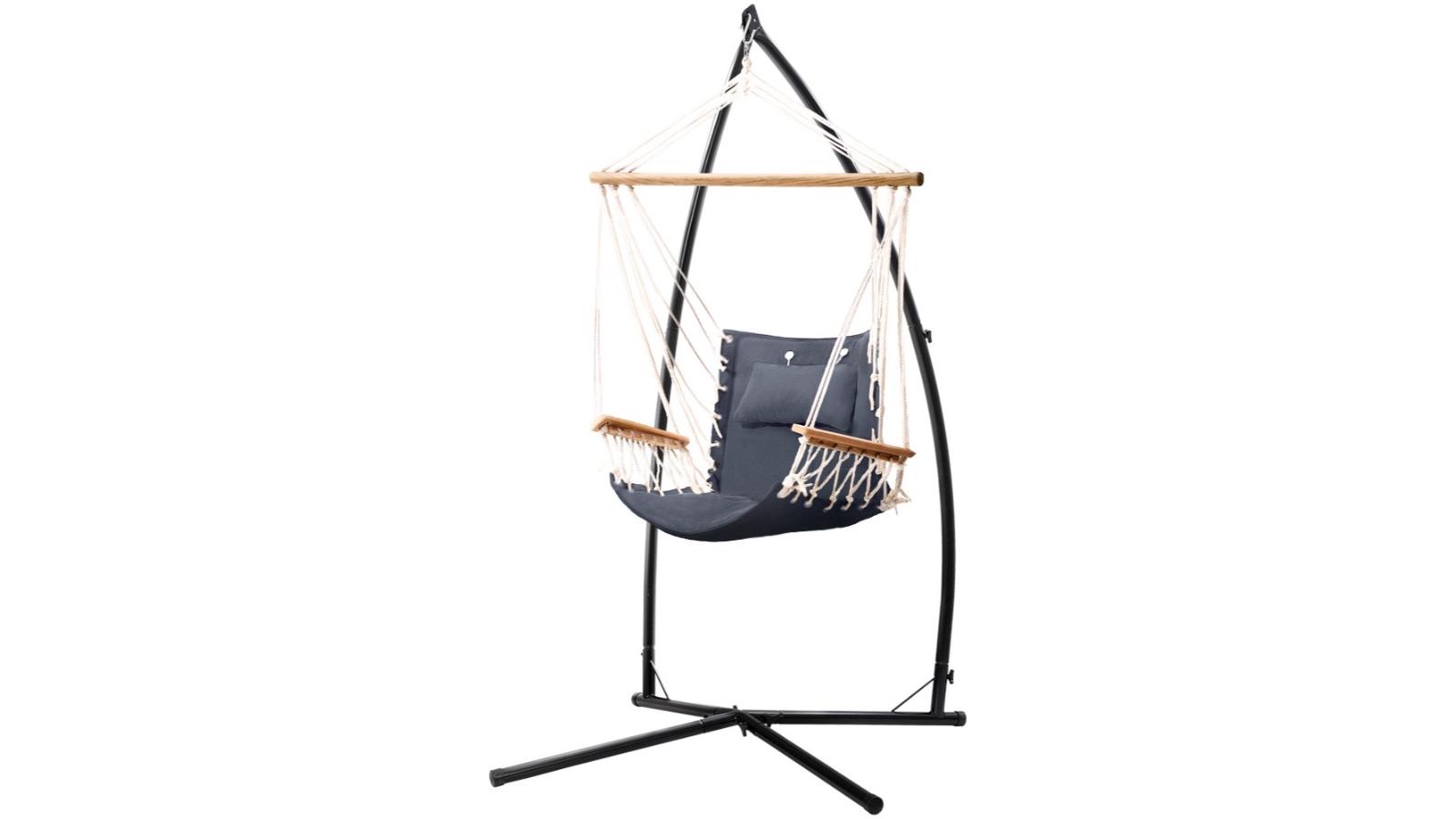 Gardeon 210cm Outdoor Hammock Chair Grey Harvey Norman