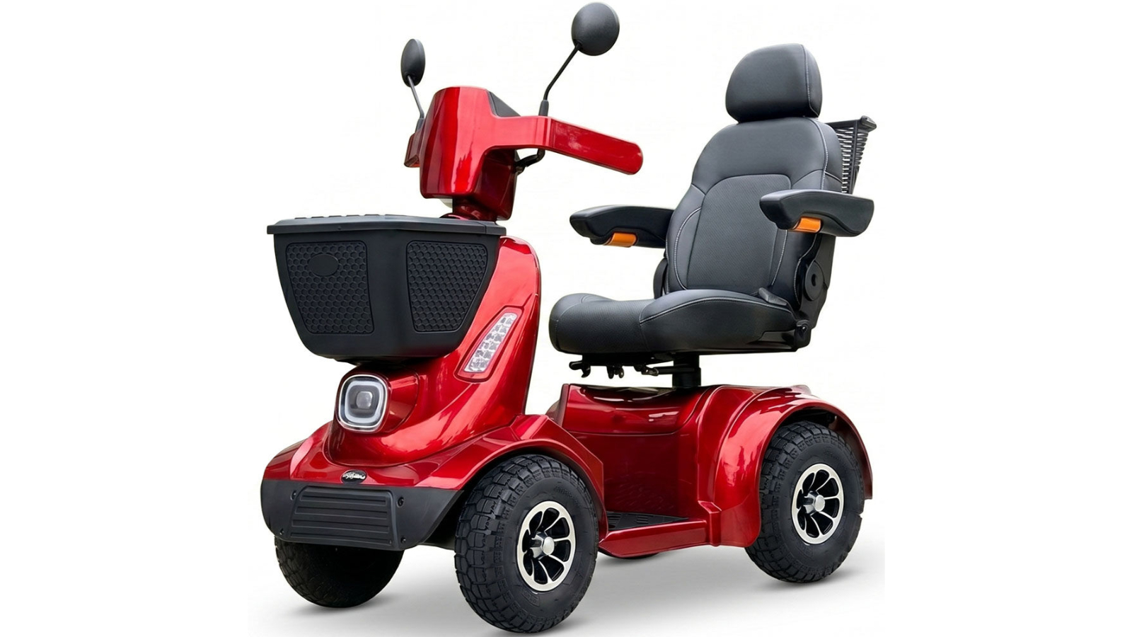 Equipmed Heavy-Duty Mobility Scooter - Red
