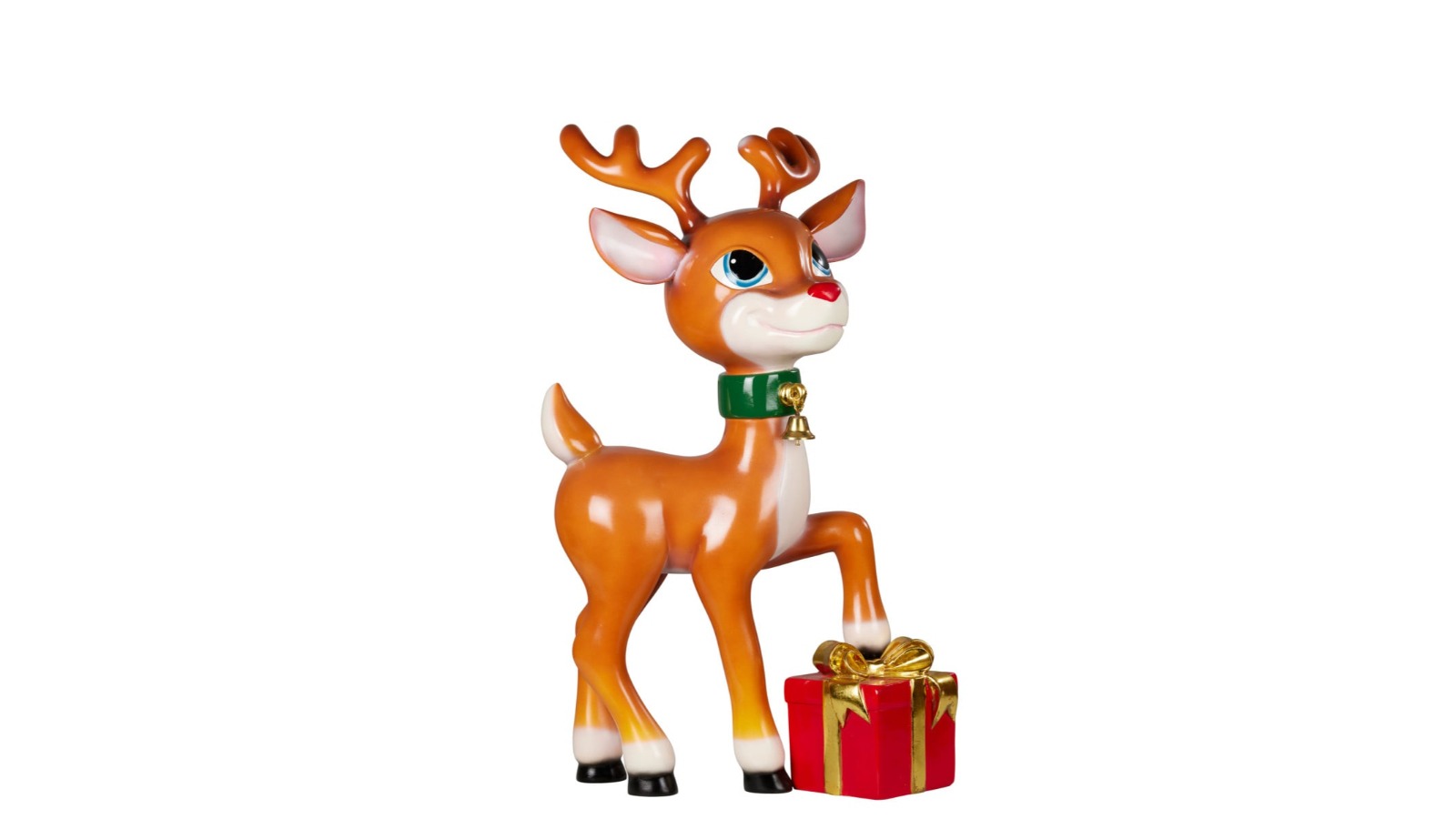 Christabelle Christmas Reindeer Display with Present - 89cm