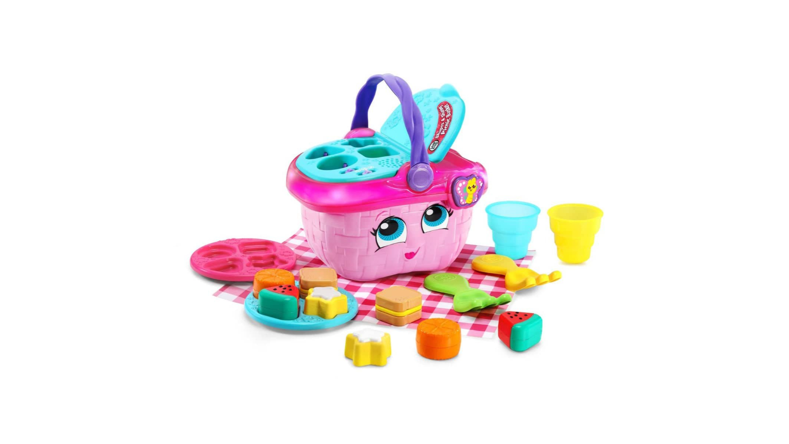 Leapfrog Shapes and Sharing Picnic Basket Pink
