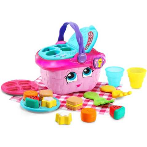 Leapfrog Shapes and Sharing Picnic Basket Pink