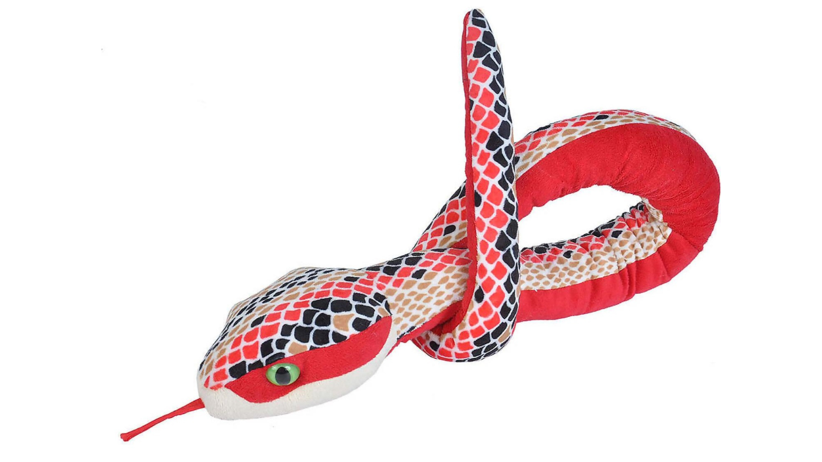 Wild Republic 137cm Red Scales Snake Plush Toy