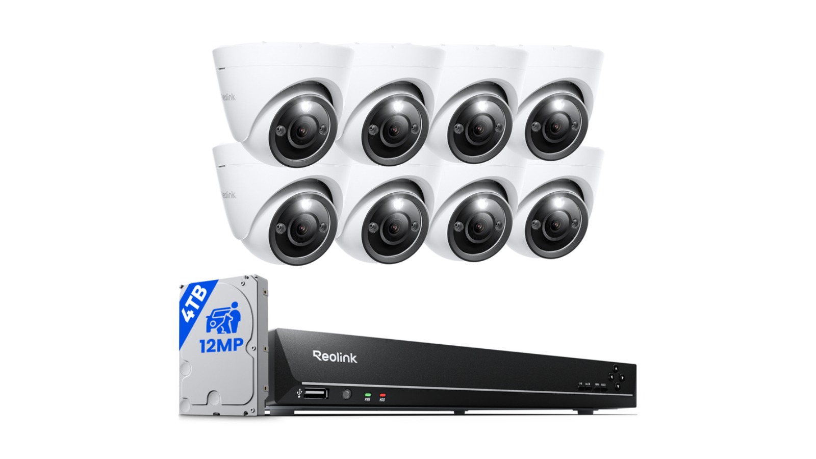 Reolink 12MP UHD 16 Channel 4TB HDD PoE Camera System