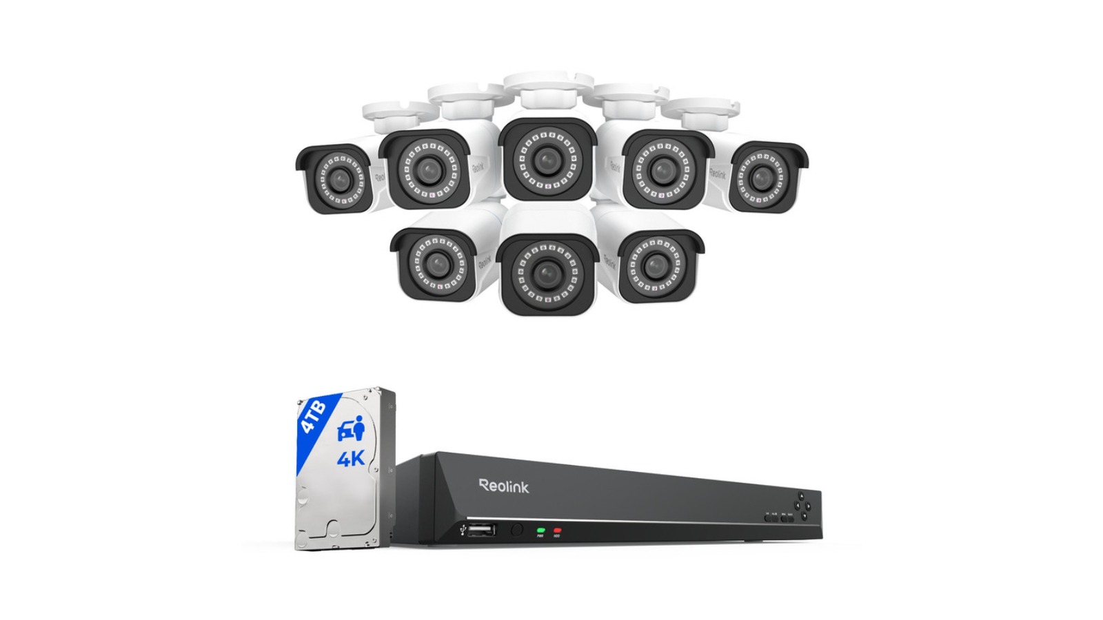 Reolink 16-Channel 4K PoE Outdoor CCTV Security Camera System