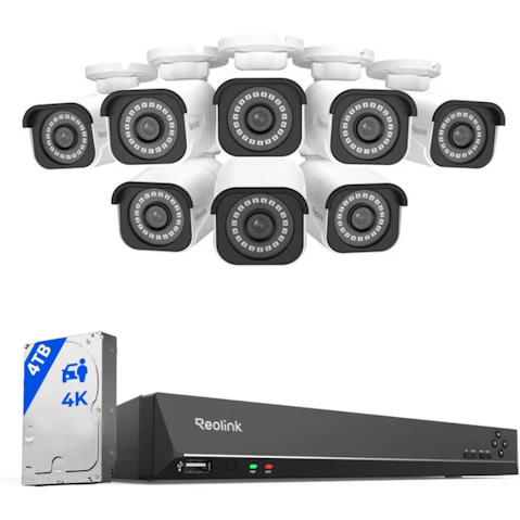 Reolink 16-Channel 4K PoE Outdoor CCTV Security Camera System