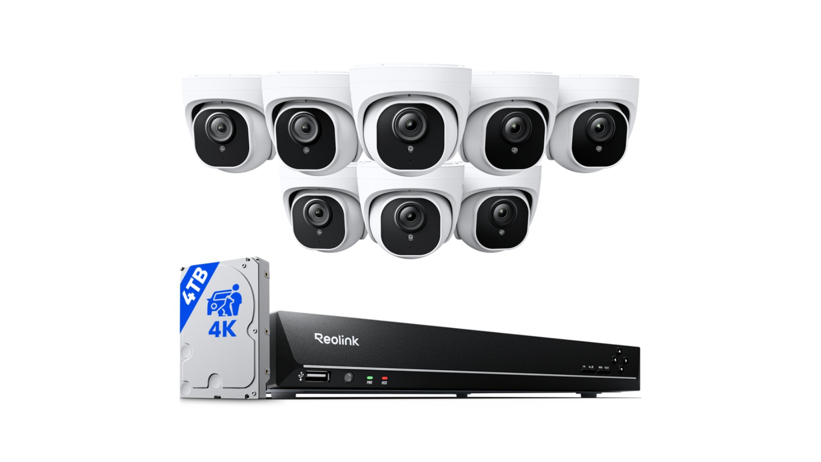 Reolink 4K 16-Channel PoE Outdoor CCTV Security Camera System