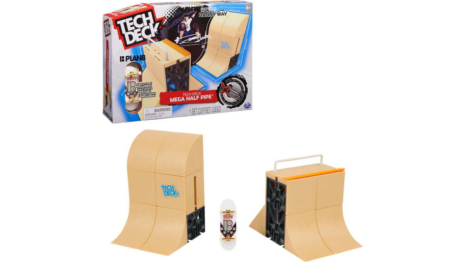 Tech Deck Danny Way Mega Half Pipe X-Connect Park Creator Ramp Set